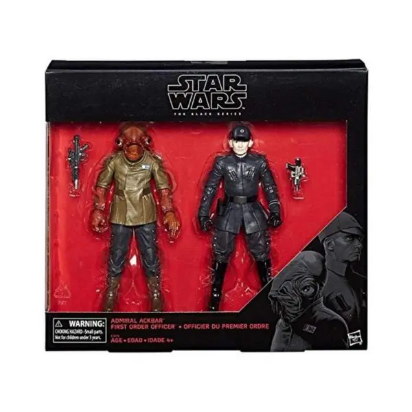 Admiral Ackbar & First Order Officer 2 Pack The Last Jedi Star Wars The Black Series 6 Inch