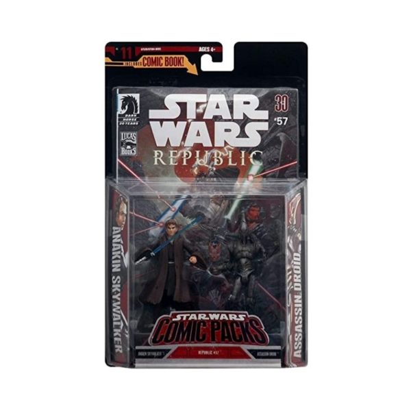 Anakin Skywalker & Assassin Droid Star Wars Expanded Universe Comic Pack 3.75