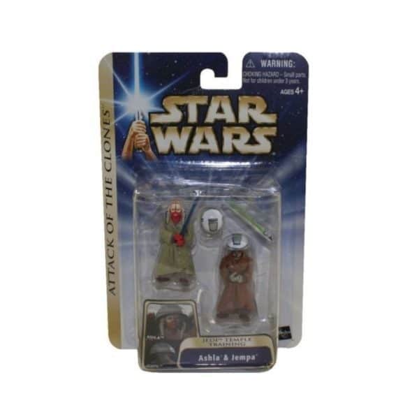 Ashla & Jempa Jedi Temple Training Star Wars Attack Of The Clones 3.75