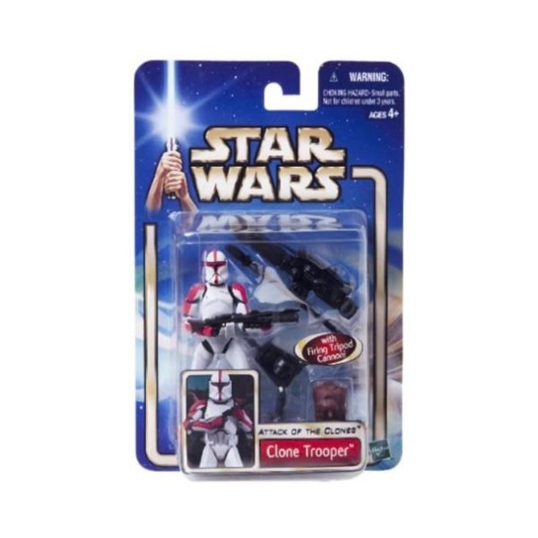 Clone Trooper With Firing Cannon Star Wars Attack Of The Clones 3.75