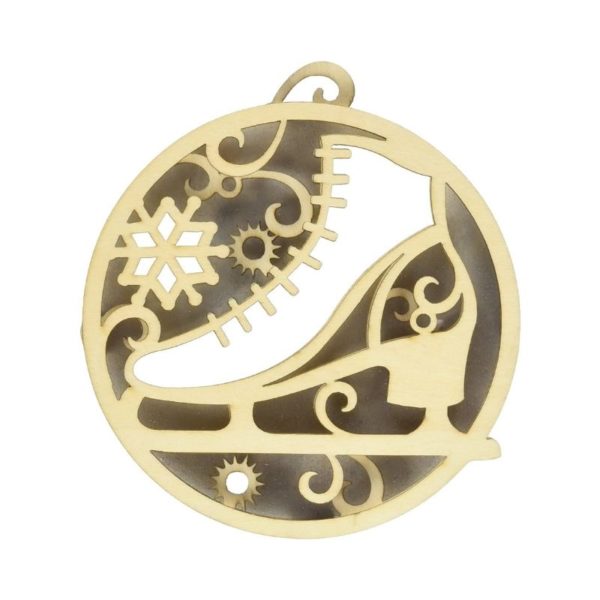 Enesco Flourish Skate Ornament 4 Inch