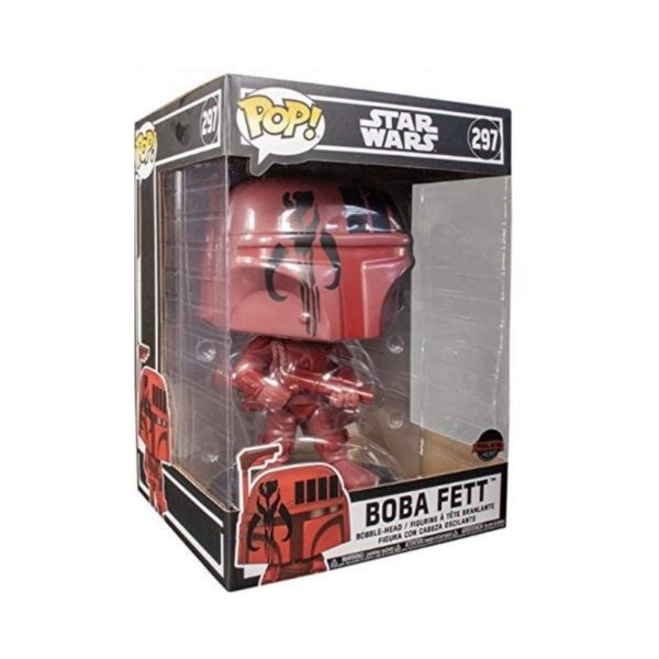 Funko Pop Boba Fett # 297 Star Wars Red Exclusive 10 Inch