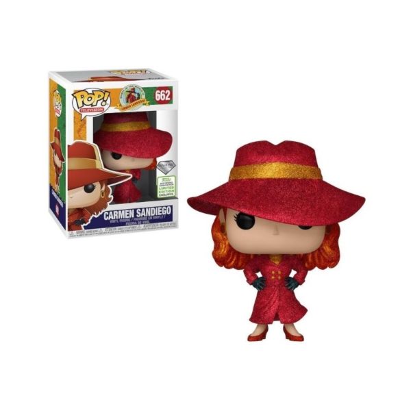 Funko Pop Carmen Sandiego # 662 Limited Diamond Edition Exclusive 2019 Spring Convention
