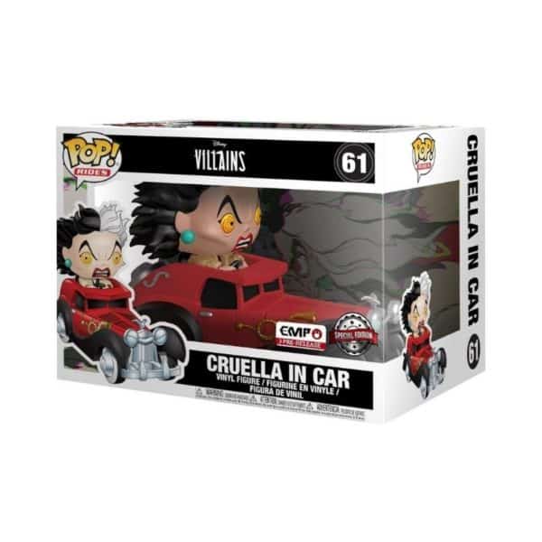 Funko Pop Cruella In Car # 61 Disney Villians Rides Exclusive