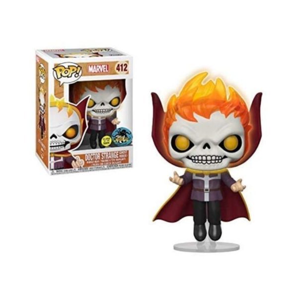 Funko Pop Doctor Strange Ghost Rider # 412 Marvel GITD 2018 Comikaze Exclusive