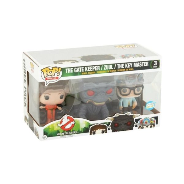 Funko Pop Ghostbusters The Gatekeeper Zuul & The Key Master 3 Pack