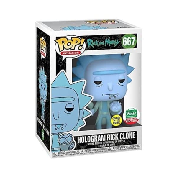Funko Pop Hologram Rick Clone # 667 Rick & Morty Limited Edition GITD