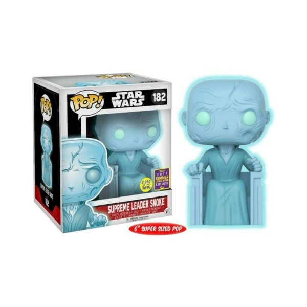 Funko Pop Holographic Snoke # 182 Star Wars The Force Awakens Summer Convention Exclusive 6 Inch