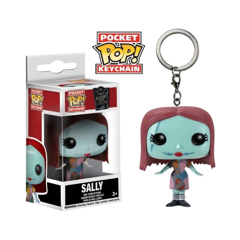 jack and sally funko pop keychain