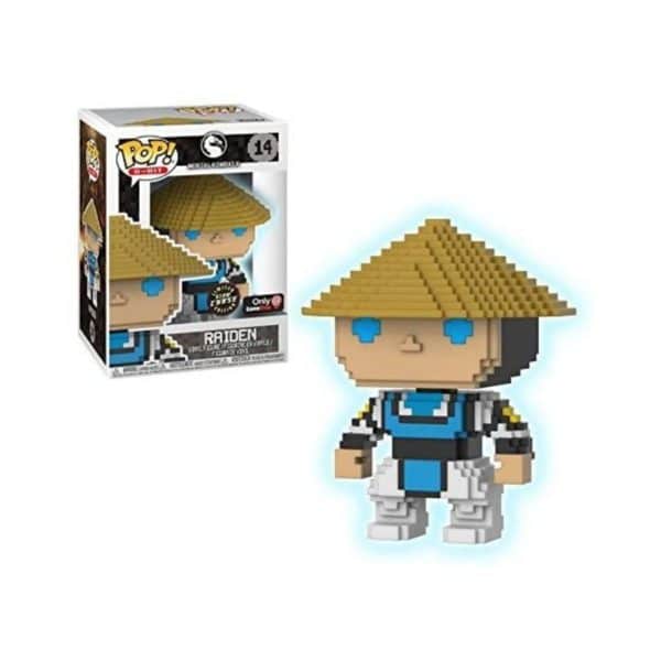 Funko Pop Raiden # 14 Mortal Kombat Gamestop Exclusive GITD Chase