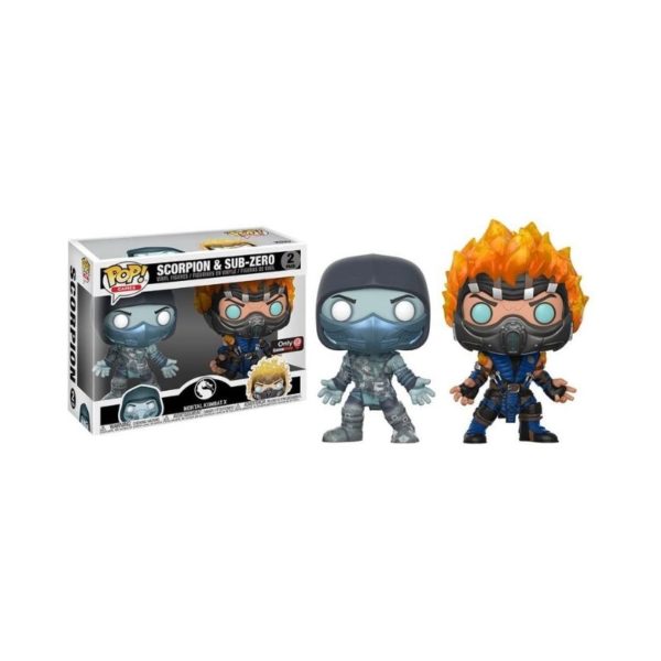 Funko Pop Scorpion & Subzero 2 Pack Mortal Kombat Gamestop Exclusive