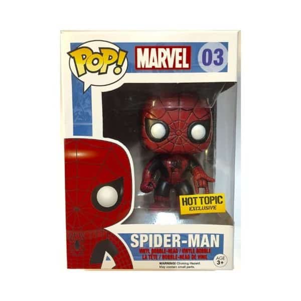 Funko Pop Spiderman # 03 Marvel Hot Topic Exclusive