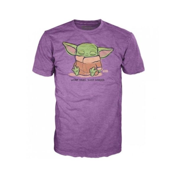 Star Wars The Child Work Hard Sleep Harder T Shirt Mandalorian 2XL