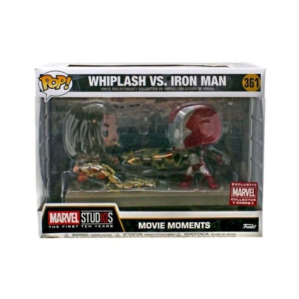Funko Pop Whiplash Vs Iron Man Marvel Movie Moments Collector Corps Exclusive 2 Pack