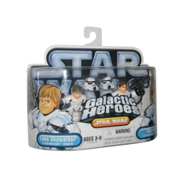 Galactic Heroes Luke Skywalker & Han Solo Stormtrooper Star Wars