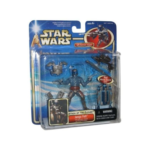 Jango Fett Deluxe Star Wars Attack Of The Clones Electronic Jetpack 3.75