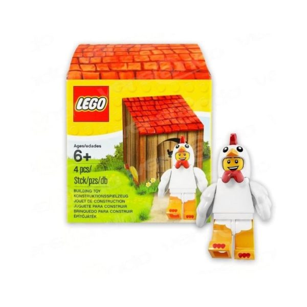 Lego Chicken Suit Guy Minifigure With Coop