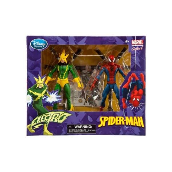 Marvel Select Disney Store Spiderman VS Electro 2 Pack