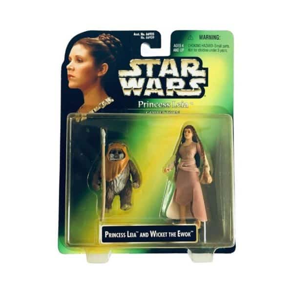 Princess Leia & Wicket The Ewok Star Wars 2 Pack Kenner 3.75
