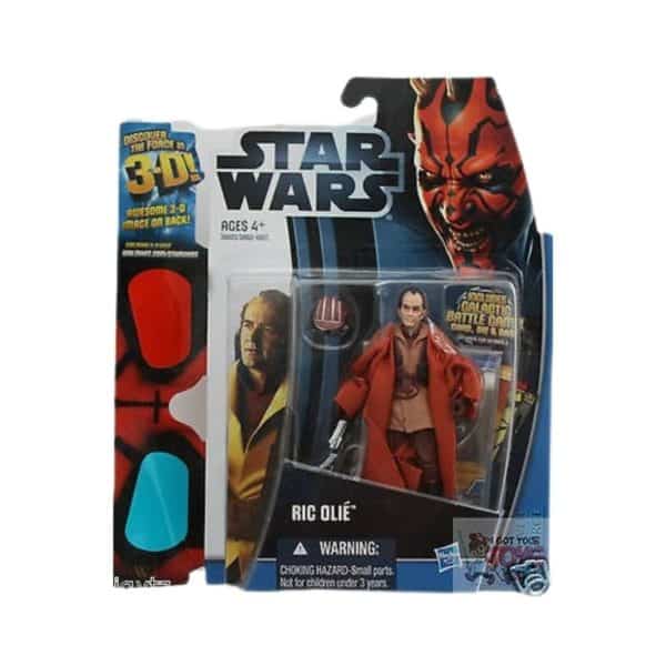 Ric Olie Galactic Battle Game 3d Glasses Hasbro Star Wars 3.75