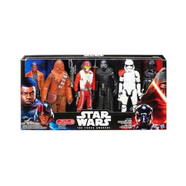 Star Wars The Force Awakens Kylo Ren Chewbacca Figure 6 Pack 12 Inch