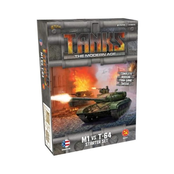 Tanks The Modern Age Starter Set M1 vs T64 Gale Force Nine Board Game
