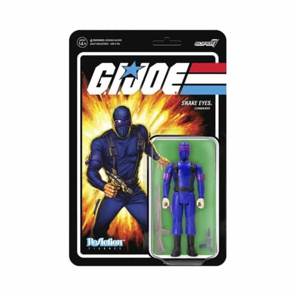 GI Joe Snake Eyes Reaction Figure Super 7 3.75