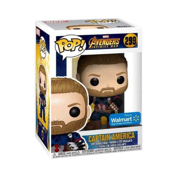 Funko Pop Captain America # 299 Walmart Exclusive Marvel Avengers Infinity War