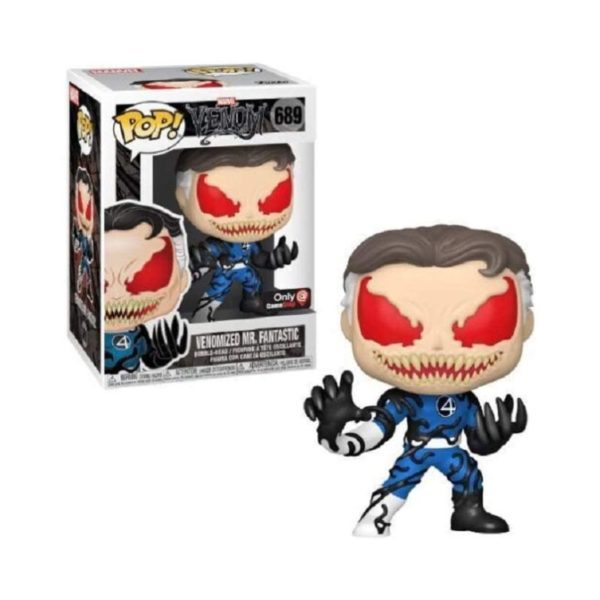 Funko Pop Venomized Mr Fantastic # 689 Marvel Venom Gamestop Exclusive