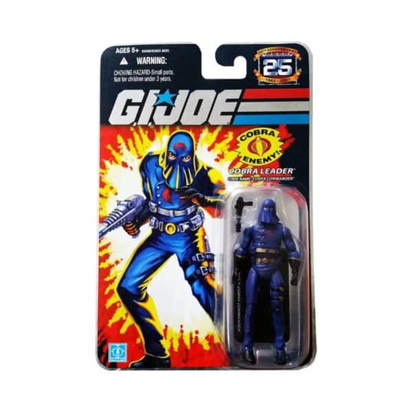 Gi Joe Cobra Commander Cobra Leader 25th Anniversary Hasbro 3.75